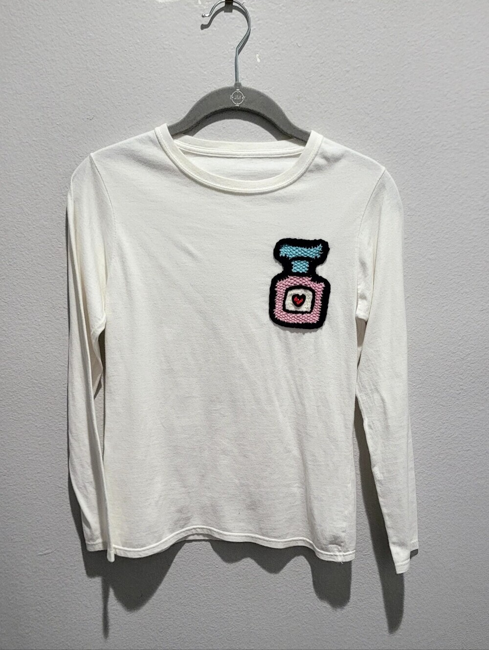 Michaela Buerger Crochet Perfume Patch Tee White XS